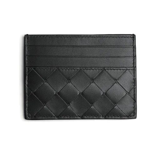 Bottega Veneta Коровья кожа Держатель для карт и кошелек женский черный