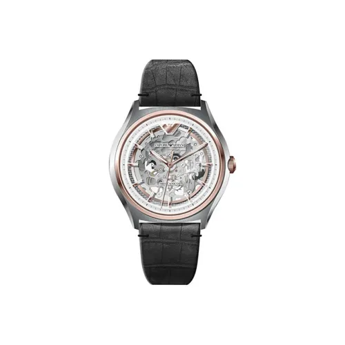 EMPORIO ARMANI Механический механизм Мужские часы Zeta 43 мм с открытым механизмом