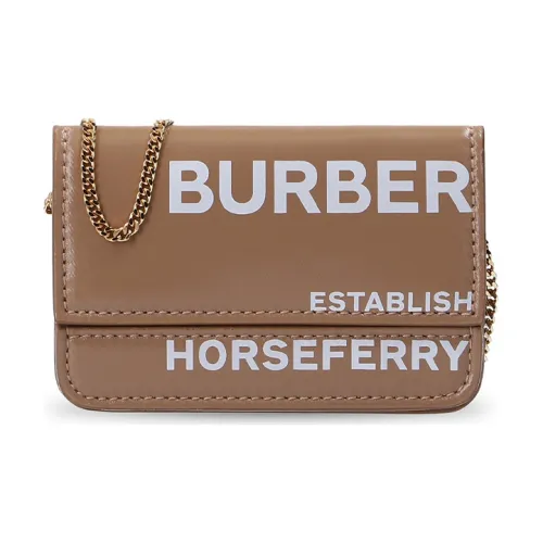 Burberry Кожа Сумка с цепочкой Сумка через плечо Мини Женский Коричневый