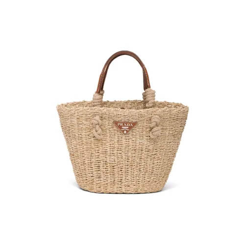 PRADA Кожа Сумка Женская Бежевая Коньячная