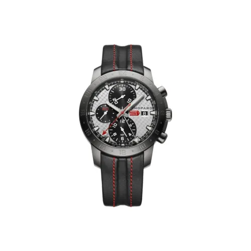 CHOPARD MILLE MIGLIA Collection Автоматический Механический Механизм Мужские Часы Часы 42,4 мм Серебристый Циферблат Коровья Кожа Ремешок