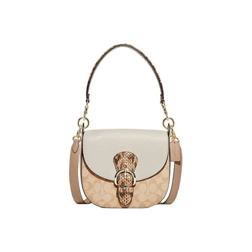 COACH Kleo Искусственная кожа с коровьей кожей сумка на плечо среднего размера женская