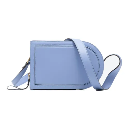 Delvau Булавка с рельефом клатч сумка через плечо женская цвет вискозный синий