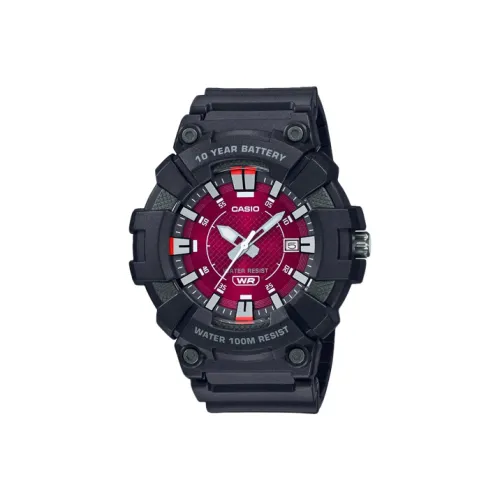 CASIO YOUTH Collection Круглый Analog Collection Кварцевый механизм Смола Ремень Часы Мужские Фиолетовый Циферблат часов