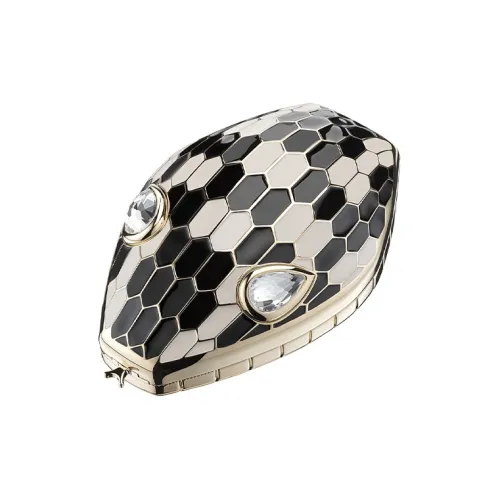 BVLGARI Mary Katrantzou X BVLGARI Металл Клатч Женский Черный Белый