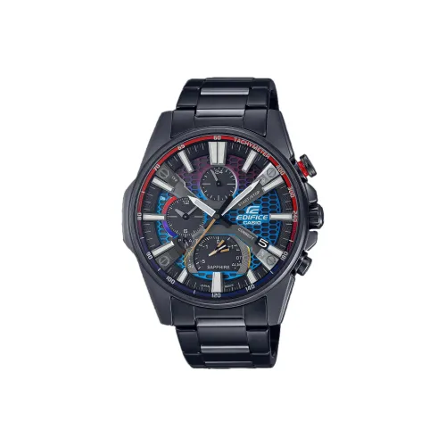 CASIO EDIFICE Collection Солнечный кварцевый механизм нержавеющая сталь ремешок часы для мужчин черный циферблат EQB 1200HG 1A