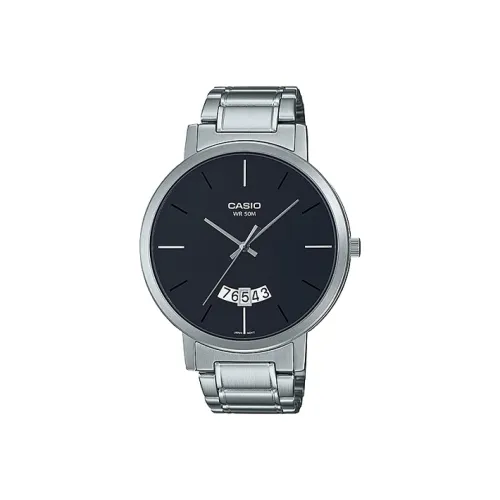 CASIO Standard Series Кварцевый механизм нержавеющая сталь ремешок мужские часы черный циферблат