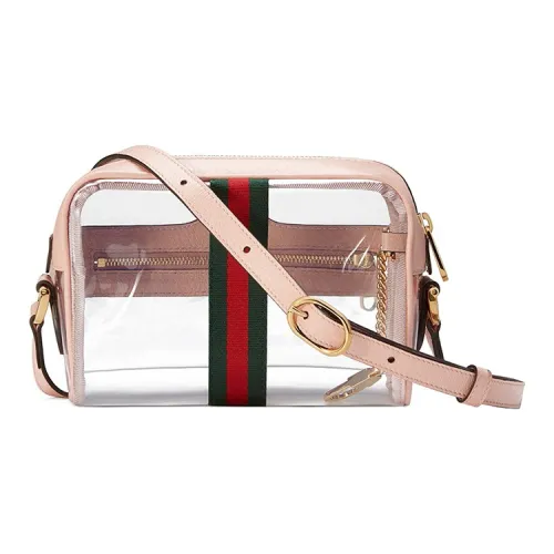 GUCCI Прозрачный Смола С кожаными вставками Camera Сумка Сумки через плечо Сумка на плечо Женская