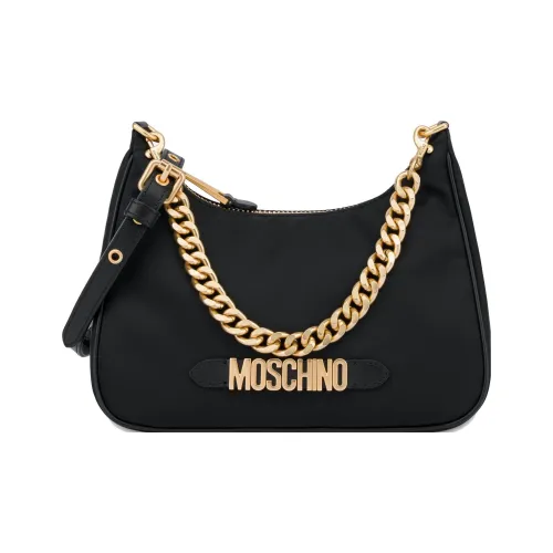 MOSCHINO Сумка через плечо из нейлона женская черная