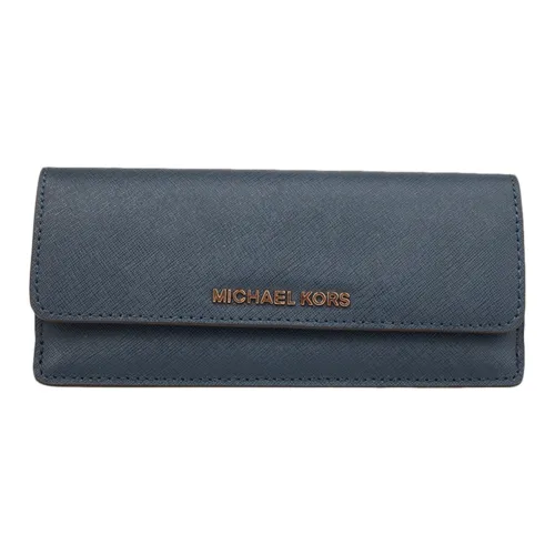 MICHAEL KORS MICHAEL KORS Handbag Collection Jet Set Кожа Кошелек Женские Морской синий