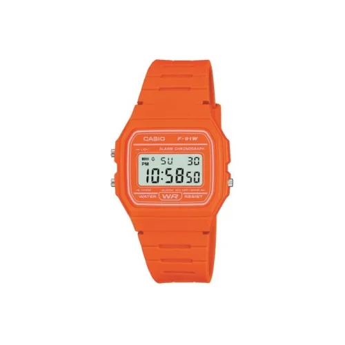 CASIO YOUTH Collection Силикон Мини Блок Коллекция Кварцевый механизм Часы Женские Апельсин Циферблат