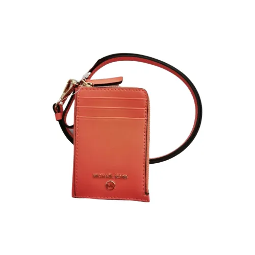 MICHAEL KORS MICHAEL KORS Luggage Collection Кожа Сумка для документов Мелочь Кошелек Женские Розовый Грейпфрут