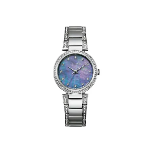 CITIZEN Светильник Кварцевый механизм Женские Ecology Drive Collection Часы 28мм*8мм Фиолетовый