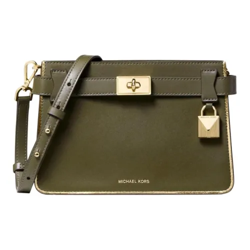 MICHAEL KORS MICHAEL KORS Handbag Collection Tatiana Кожа Сумка Женская Оливково-зеленая