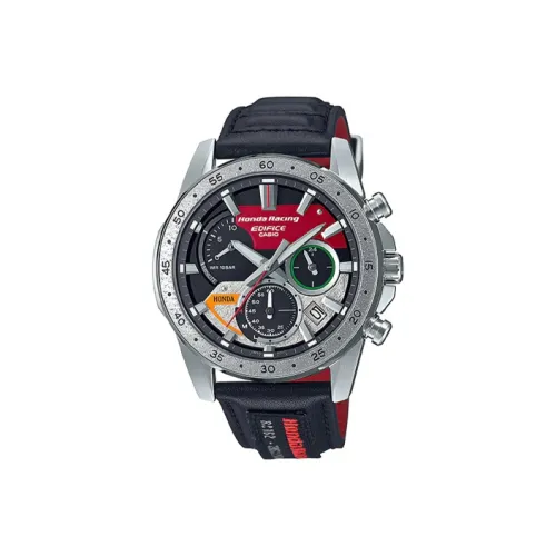 CASIO EDIFICE Honda Racing Collaboration Collection Кварцевый механизм Часы Мужские Черный циферблат