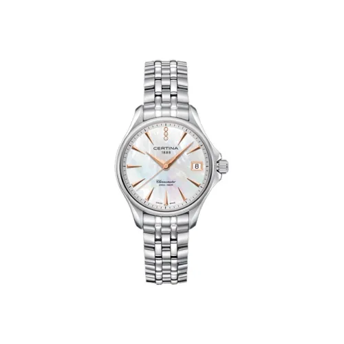 CERTINA Кварцевый механизм Женские часы 34 мм Белый