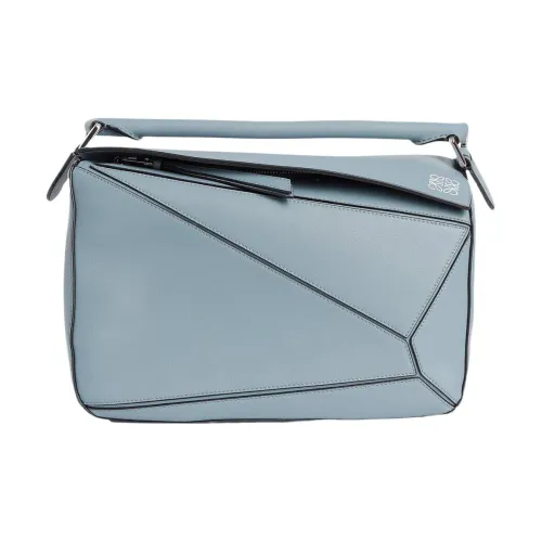LOEWE Пазл Телячья кожа Геометрический Пазл Сумка Сумка Сумка через плечо Сумка через плечо Средний Женская Туманно-голубой
