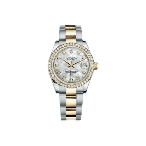 ROLEX Автоматический Механический Movement Женские Women's Apparel Log Series Часы 31 мм Жемчужная раковина Цвет