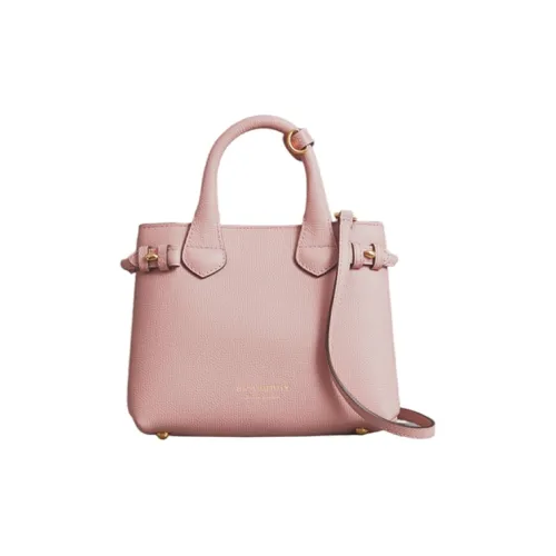 Burberry The Banner Series Кожа Сумка Сумка через плечо Мини Женский Светло-синий Многоцветный