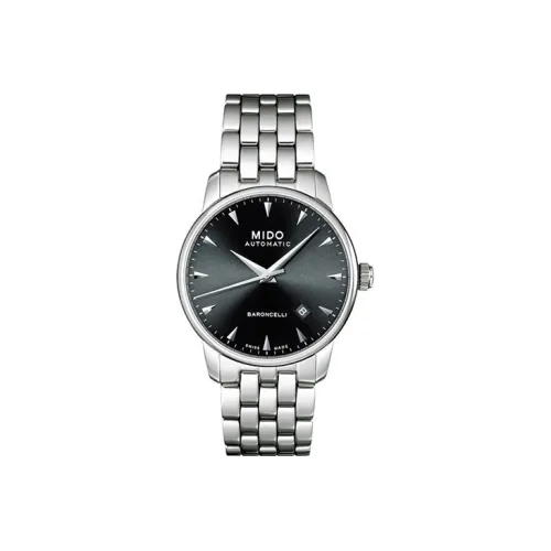 Mido Автоматический Механический Механизм Мужские Часы Baroncelli 38 мм Черные