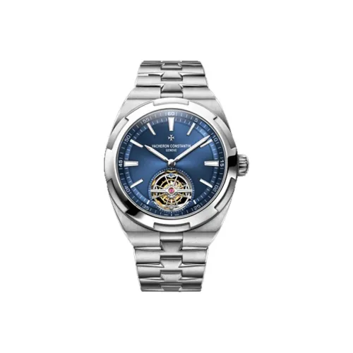 VACHERON CONSTANTIN Автоматический Механический Часы Мужские Longitudinal and Lateral Collection OVERSEAS 42,5мм*42,5мм Синий