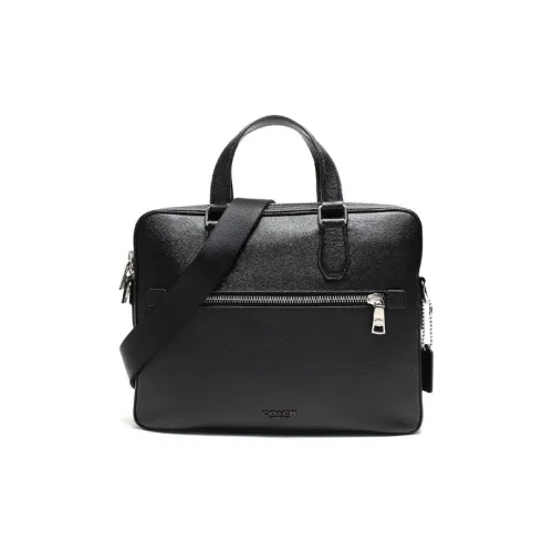 COACH Kennedy Кожа Сумка через плечо Сумка Большая Мужская Черная