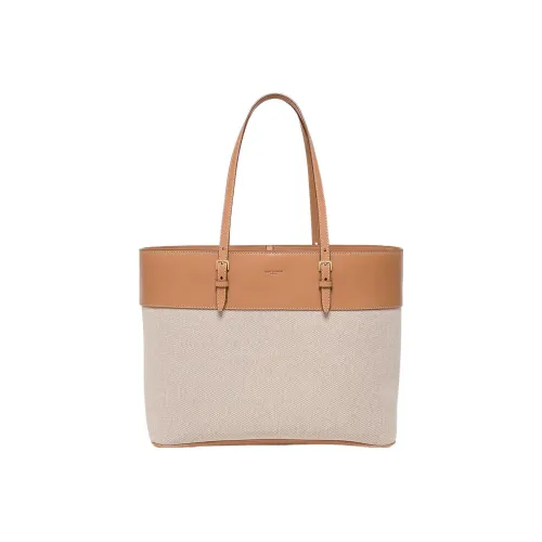 SAINT LAURENT Кожа Тоут Сумка Сумка для покупок Сумка на плечо Сумка Женская Светлый Умбра