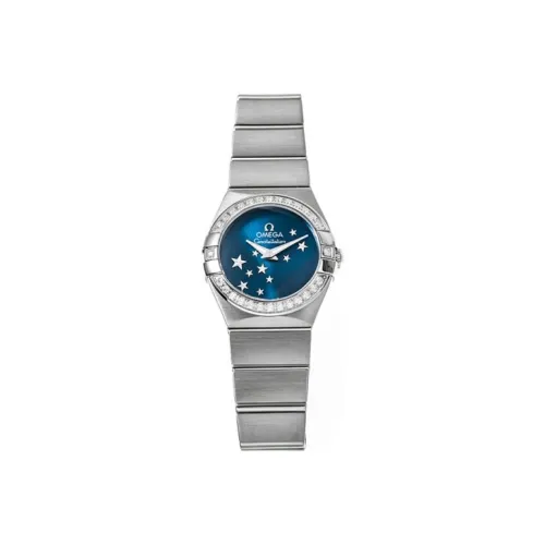 OMEGA Quartz Movement Женские Constellation Collection Часы 24 мм Синие