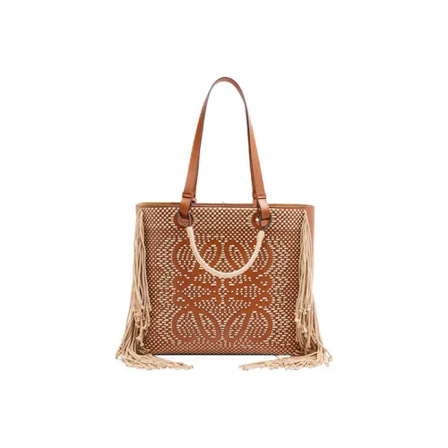 LOEWE Телячья кожа Тоут Сумка Сумка для покупок Сумка Сумка через плечо Женская Коричневая