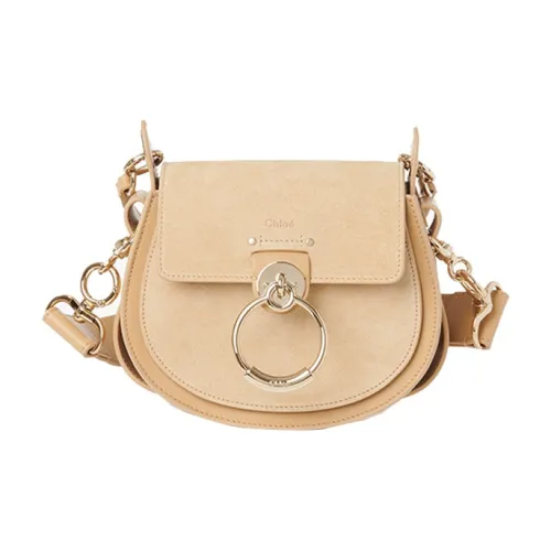 Chloe Замша Телячья кожа Сумка Маленькая Женская Мягкая Коричневая