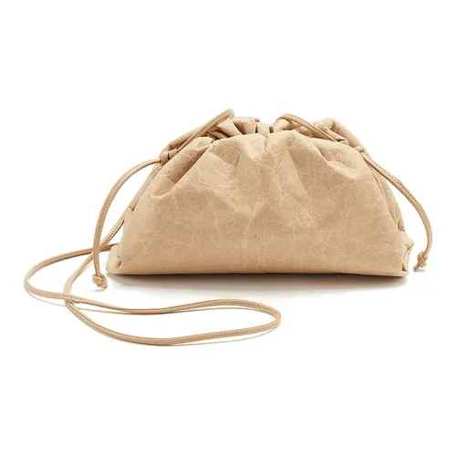 Bottega Veneta Полиамид Клатч Мини Женский Крафт-Бумага Цвет Серый Розовый