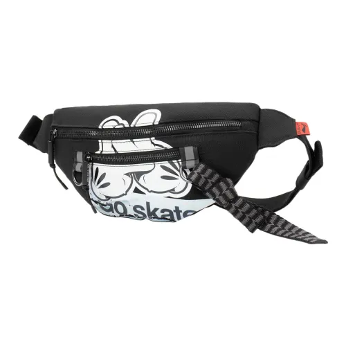 Лайнер OG Slick Collaboration Skateboard Ткань Сумка через плечо Слинг-сумка Сумка на пояс Стандартная Унисекс Черный