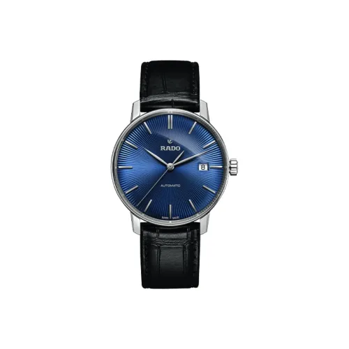 RADO Автоматический Механический Часы Мужские Crystal Sparkle Collection 37,7мм*10,2мм Синий