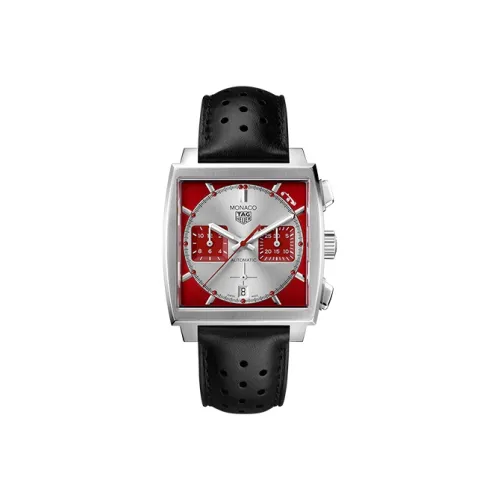 TAG HEUER Автоматический Механический Механизм Мужские Часы Monaco Collection 39 мм Красные