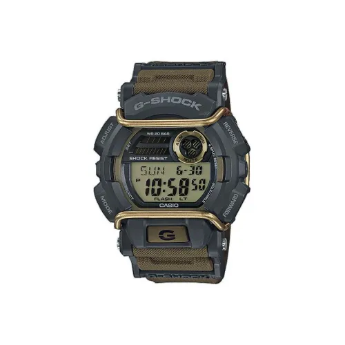 CASIO г Shock Collection Кварцевый механизм Смола Ремешок Часы Мужские Черный Циферблат GD 400 9