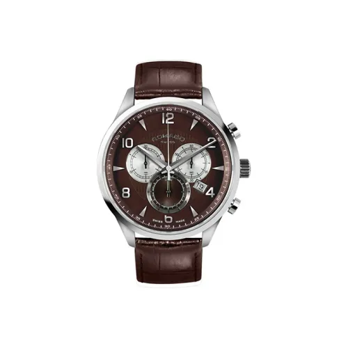 ROMAGO Кварцевый механизм Мужские часы Adventurer Collection 41,6мм*41,6мм*10,7мм Кофейный