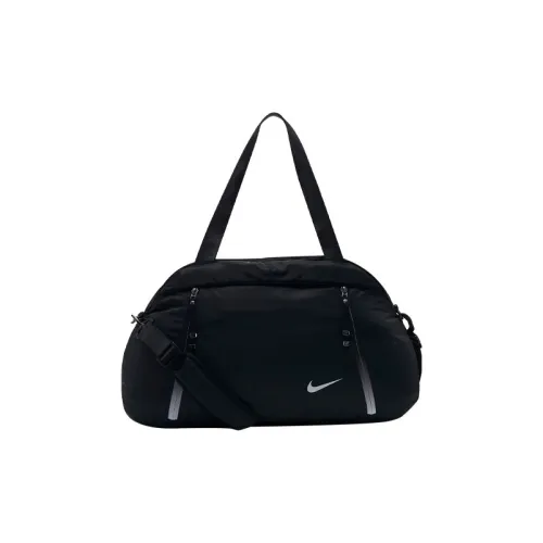 Nike Полиэстер Путешественная Сумка Путешественная Сумка Сумка через плечо Спортивная Сумка Большая Унисекс Черная