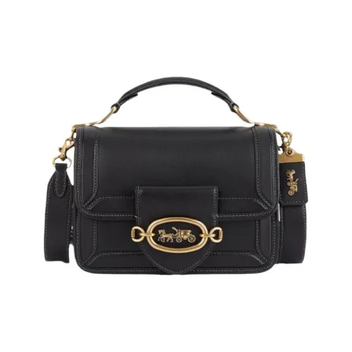 COACH Hero Корова Кожа Ручная Сумка Сумка через плечо Маленькая Женская