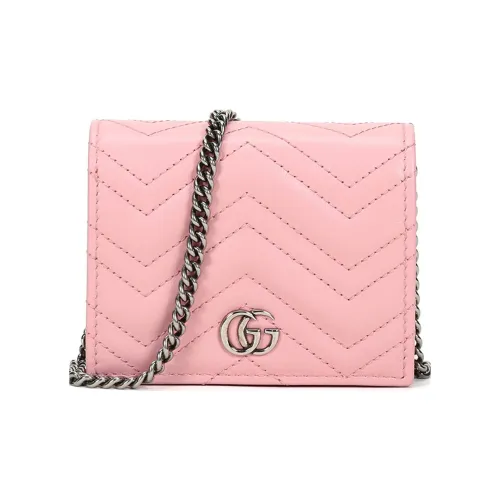 GUCCI MarmontGG Marmont Quilted Кожа Сумка с цепочкой Сумка через плечо Мини Женская