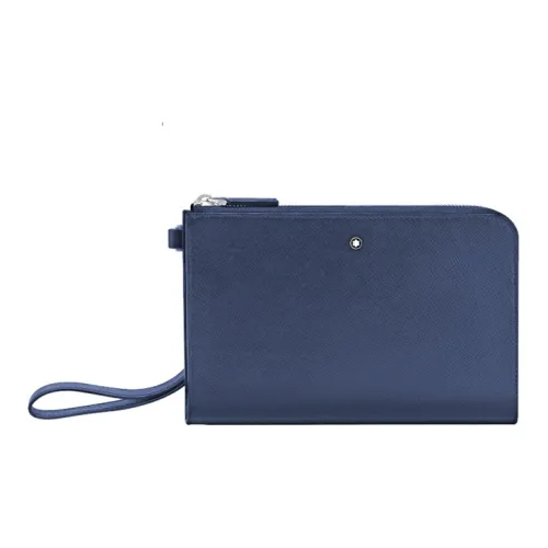MONTBLANC Кожа Клатч Маленький Мужской Синий