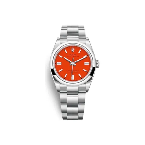 Rolex Автоматический Механический Movement Женские Oyster Perpetual Часы 36 мм Апельсин