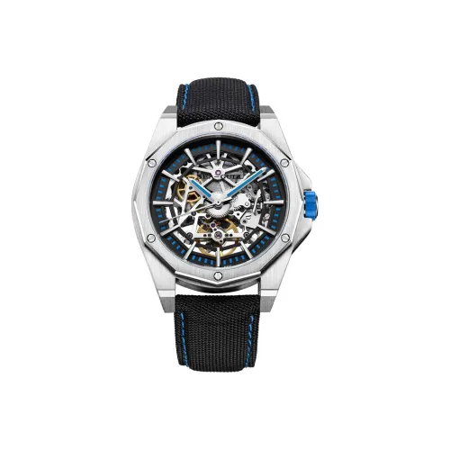 Sea Gull Frontier Автоматический Механический Механизм Нейлоновый Ремешок Часы Мужские Белый Циферблат