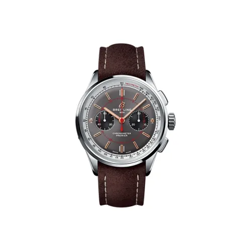 BREITLING Автоматический Механический Часы Мужские из коллекции Jade Elegant, 42 мм, Серый
