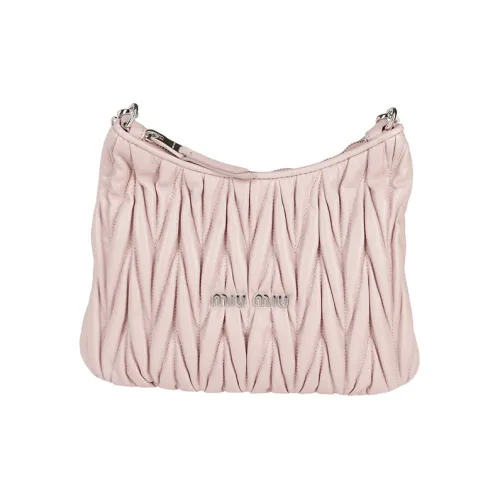 MIU MIU Сумка через плечо из кожи женская розовая