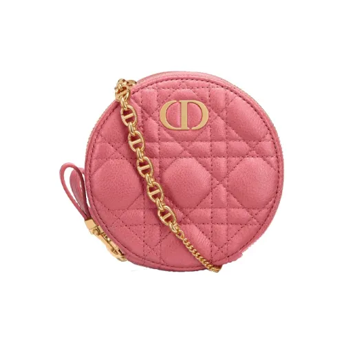 DIOR Caro Телячья кожа Сумка через плечо Женская Розовая