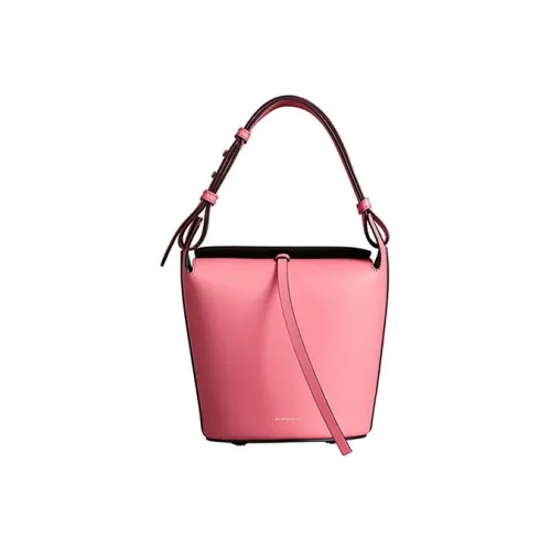 Burberry Кожа Ведрообразная Сумка Сумка через плечо Маленькая Сумка для женщин Розовая