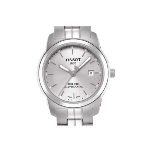 Tissot PR100 Collection Автоматический Механический Механизм Женские Часы 28 мм Серебристый Циферблат
