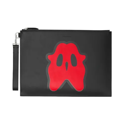 Burberry Коровья кожа Сумка для хранения Клатч Большой Мужской Черный