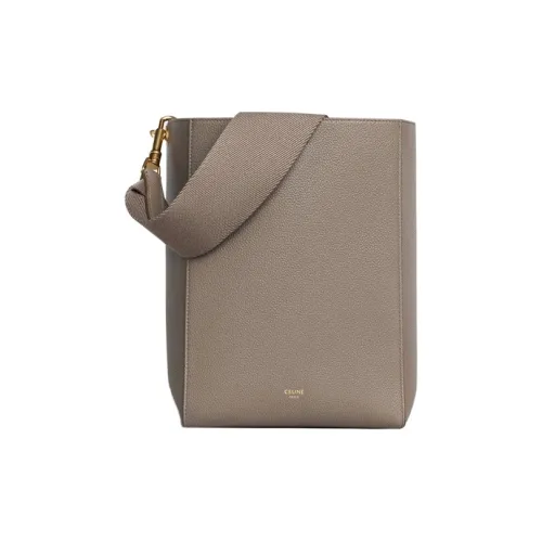 CELINE Sangle Коровья кожа Сумка через плечо Маленькая Женская Конфетно-розовый Тауповый