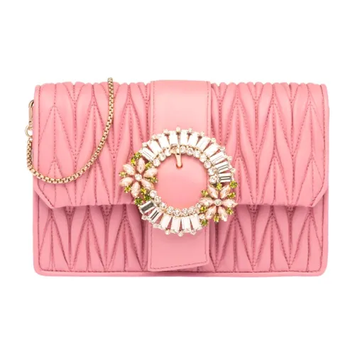 MIU MIU Кожа Сумка Сумка через плечо Женская Розовая